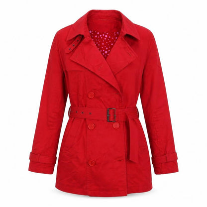 SOFT GREY Womens Red   Jacket Coat Size 8