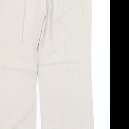 &S Womens Beige   Trousers  Size 16 L28 in
