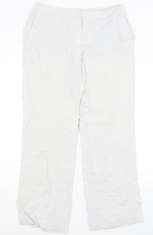 Solar Womens Grey   Trousers  Size 14 L31 in