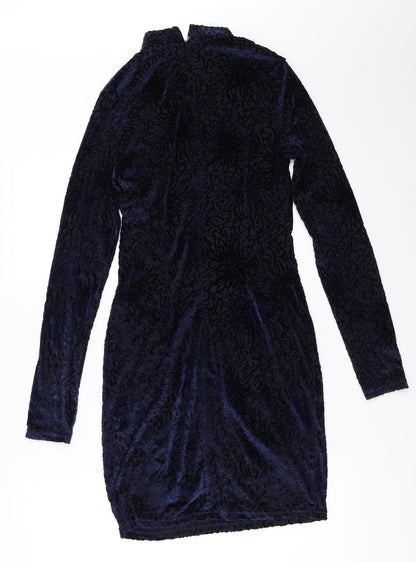 PRETTYLITTLETHING Womens Blue   Bodycon  Size 10