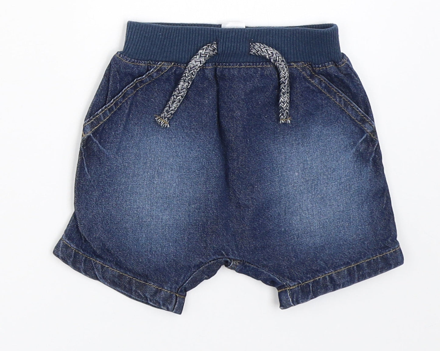 George Boys Blue  Denim Cropped Jeans Size 0-3 Months