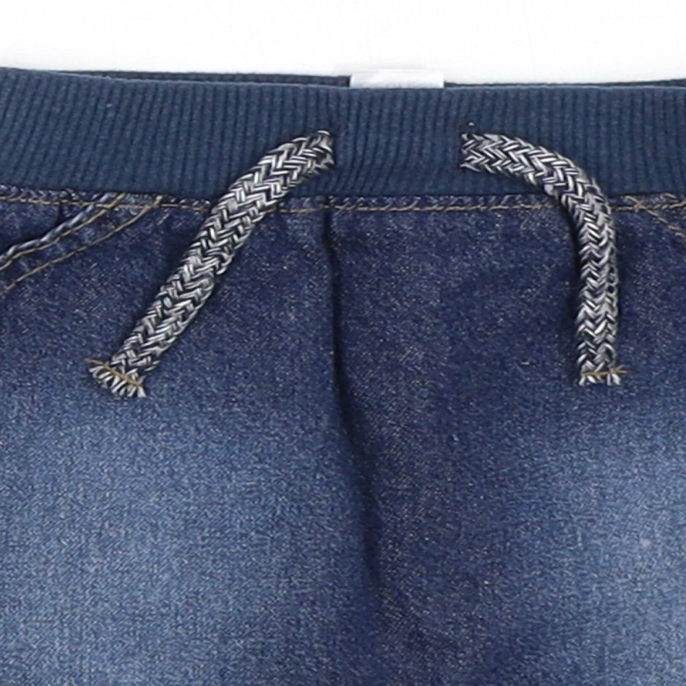 George Boys Blue  Denim Cropped Jeans Size 0-3 Months