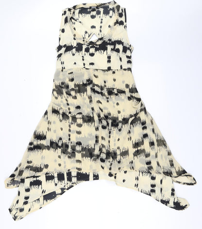 Additional front view of ASOS women’s beige fit & flare, size UK 8