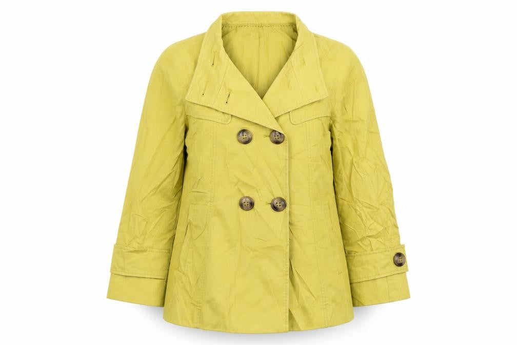 Marks & Spencer Womens Yellow   Pea Coat Coat Size 10