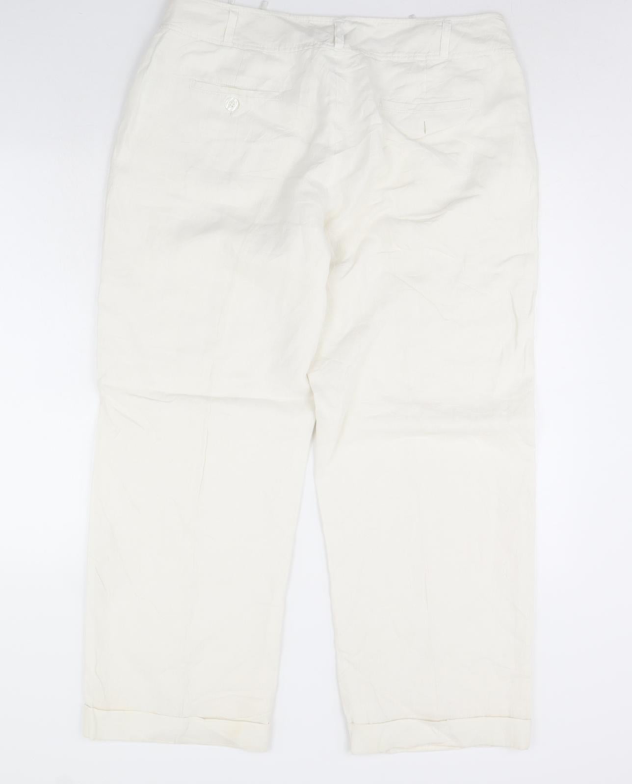 Christian Berg Womens White   Trousers  Size 38 in L30 in