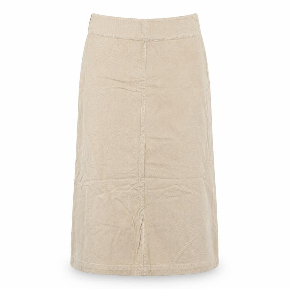 SixteenTwentySIx Womens Beige  Corduroy Maxi Skirt Size 40 in