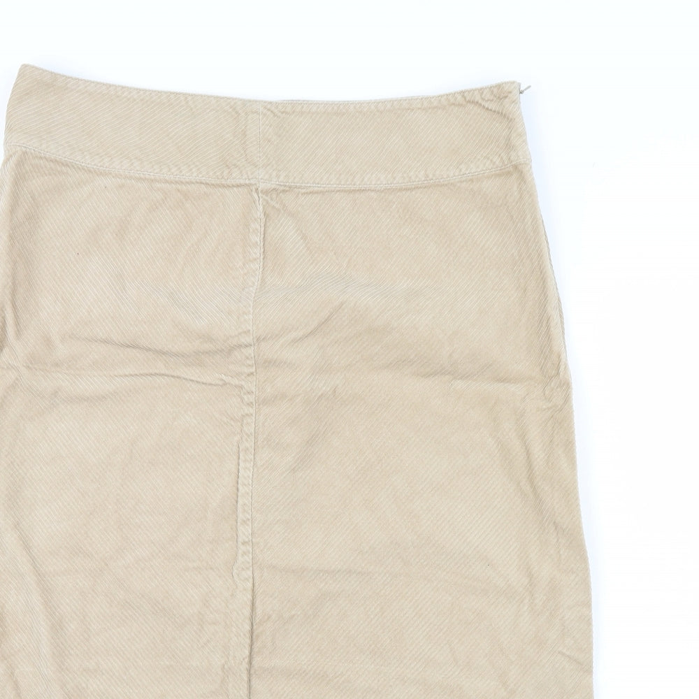 SixteenTwentySIx Womens Beige  Corduroy Maxi Skirt Size 40 in