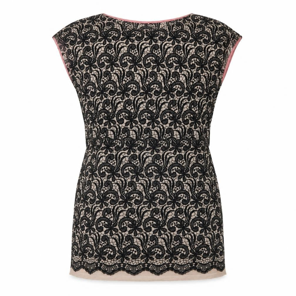 NEXT Womens Black Fair Isle  Basic Blouse Size 14