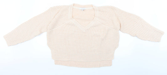 Topshop Womens Pink  Knit Pullover Jumper Size XS
