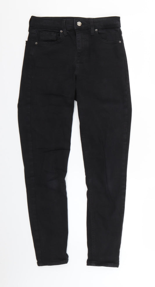 Topshop Womens Black   Skinny Jeans Size 26 L25.5 in