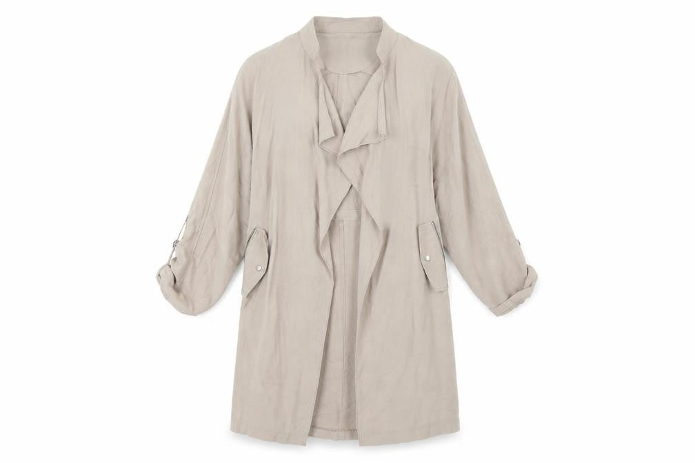 New Look Womens Grey   Overcoat Coat Size 12