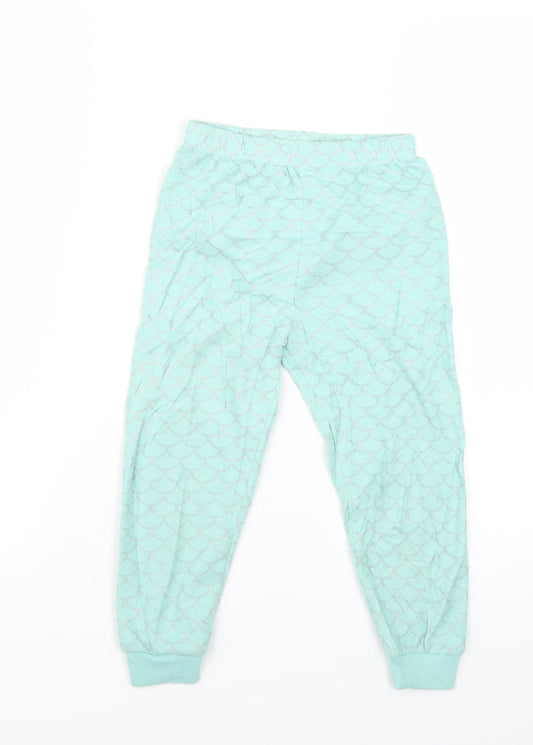 Primark Girls Blue Geometric  Cami Pyjama Pants   - mermaid
