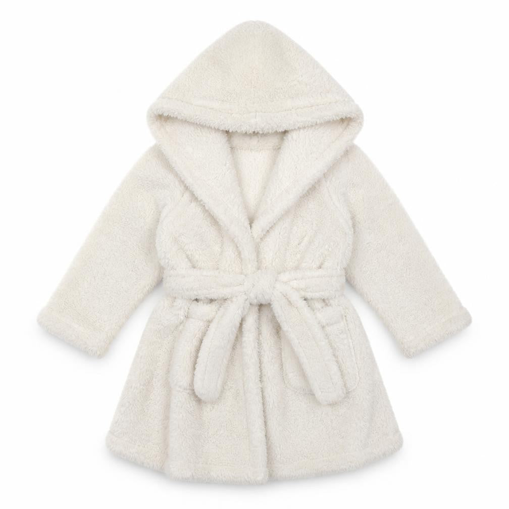minikidz Girls White Solid  Top Robe Size 2-3 Years