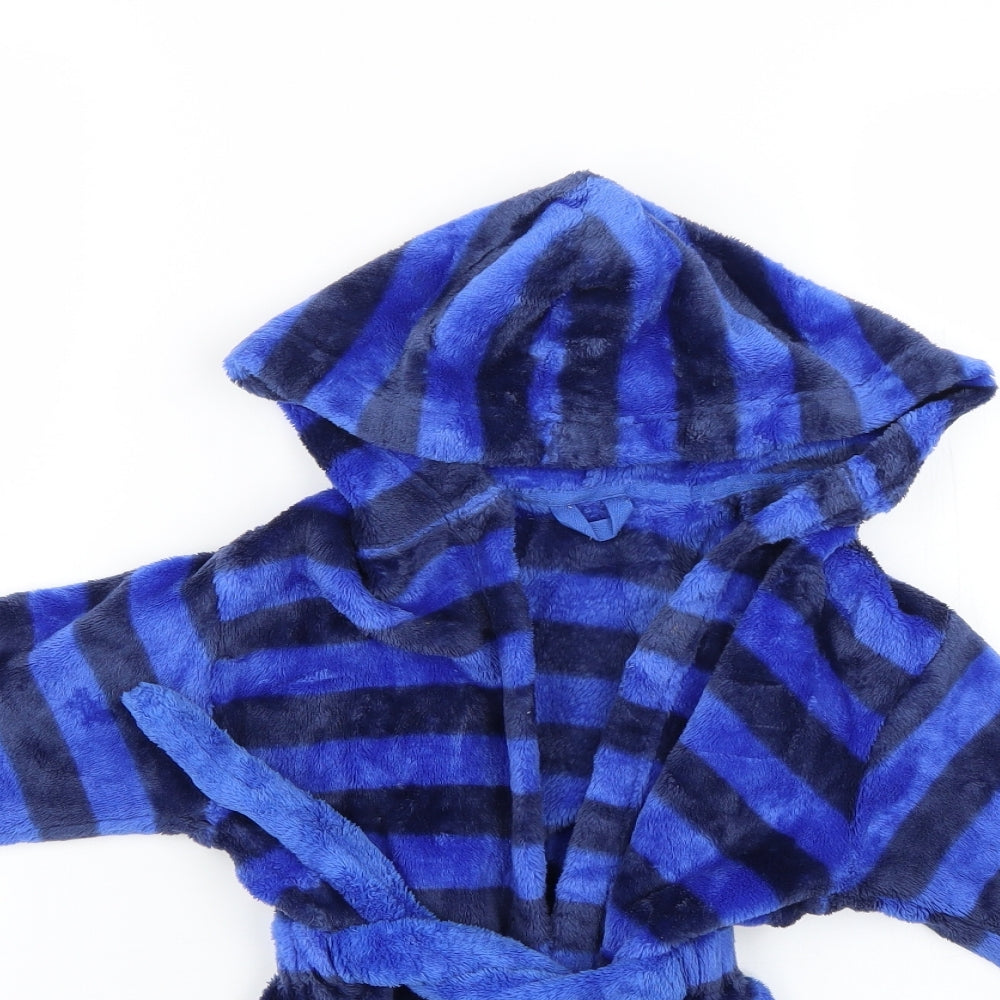 Marks and Spencer Boys Blue Striped   Robe Size 2-3 Years