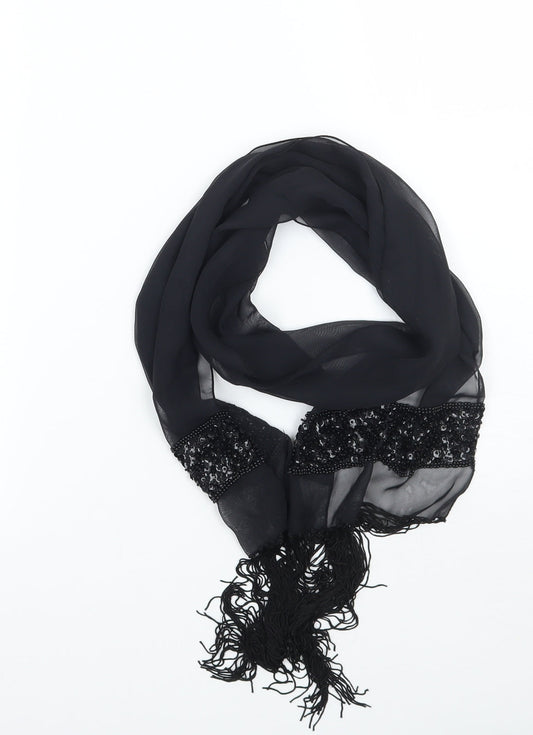 Preworn Womens Black    Scarf