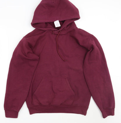 Preloved Gildan Womens Purple   Pullover Hoodie Size S - Front