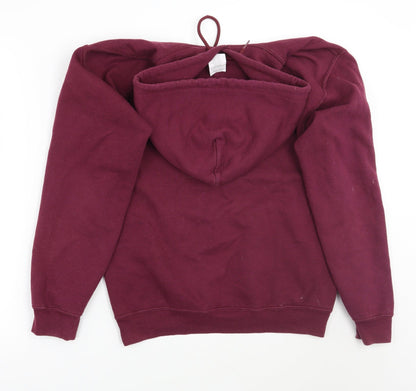 Preloved Gildan Womens Purple   Pullover Hoodie Size S - Back