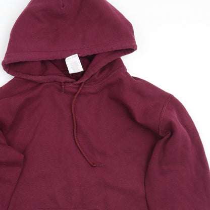 Preloved Gildan Womens Purple   Pullover Hoodie Size S - Detail
