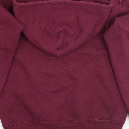 Preloved Gildan Womens Purple   Pullover Hoodie Size S - Label