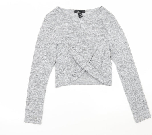 Newlook Girls Grey   Pullover Jumper Size 12 Years