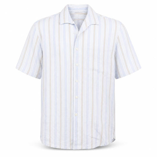 Next Mens White Striped   Button-Up Size M