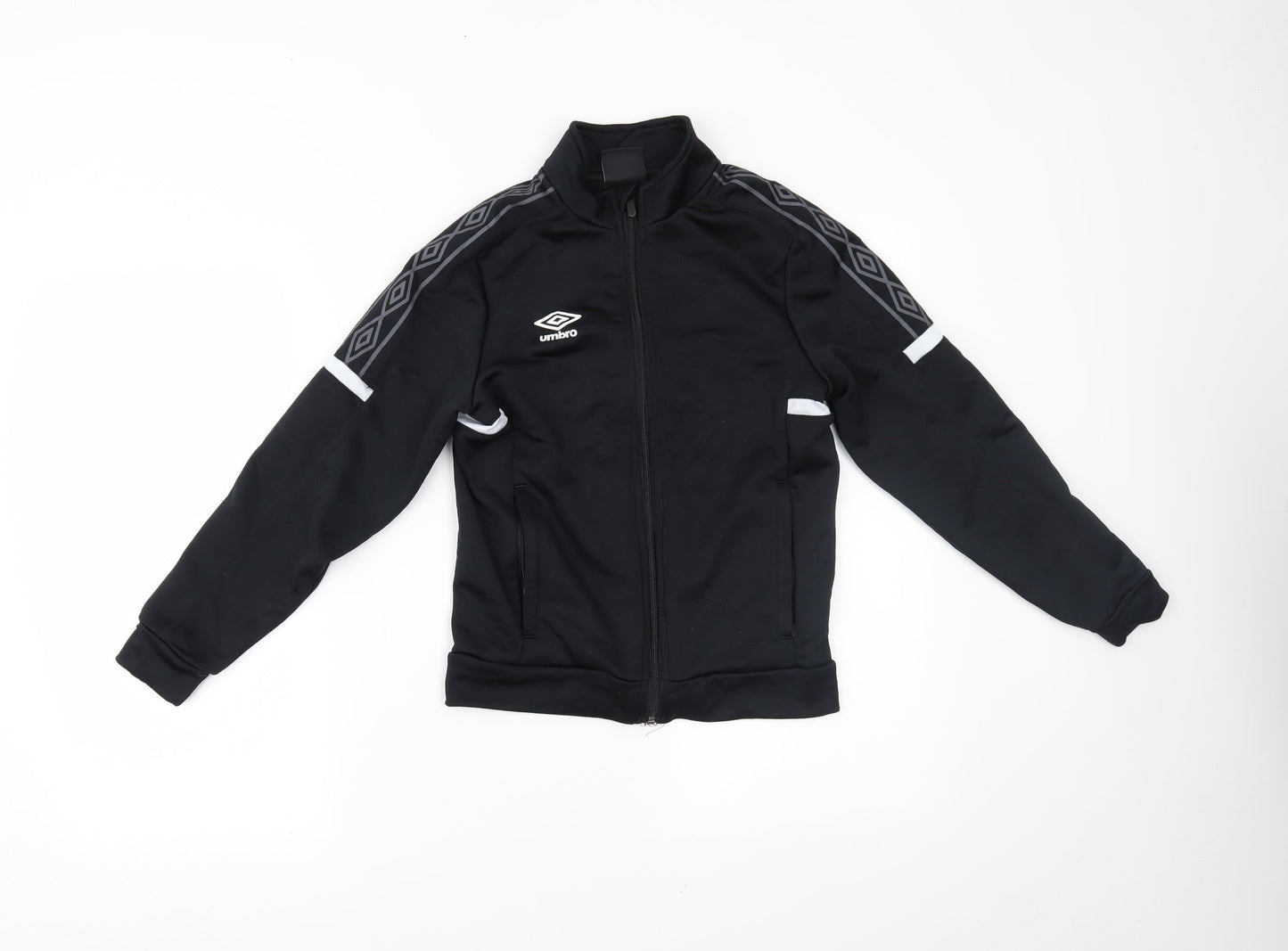 Umbro Boys Black   Jacket  Size M