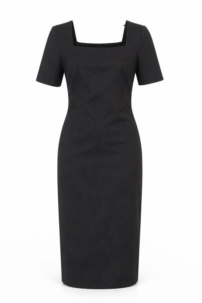 nexr Womens Brown Houndstooth  Pencil Dress  Size 6