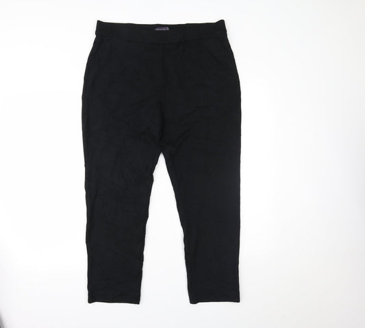 Marks and Spencer Womens Black   Trousers  Size 16 L22 in