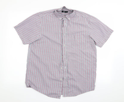 F&F Mens Red Check   Button-Up Size S