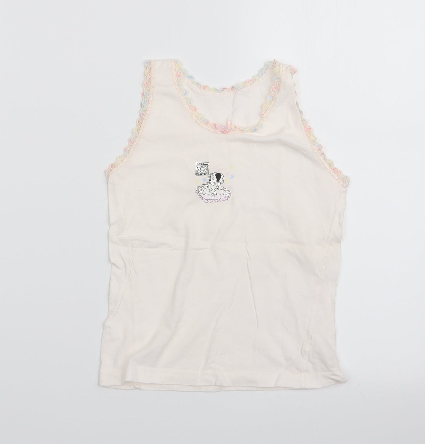 Preworn Girls Pink Animal Print   Pyjama Top Size 5-6 Years  - Dalmations