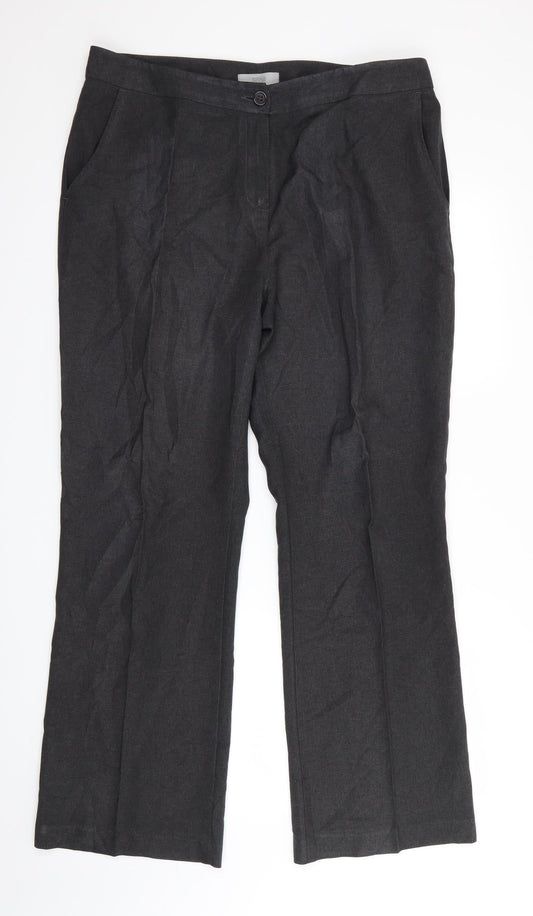 Marks and Spencer Womens Grey   Trousers  Size 16 L30 in