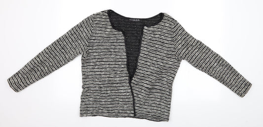 Atmosphere Womens Black Striped  Cardigan Jumper Size M