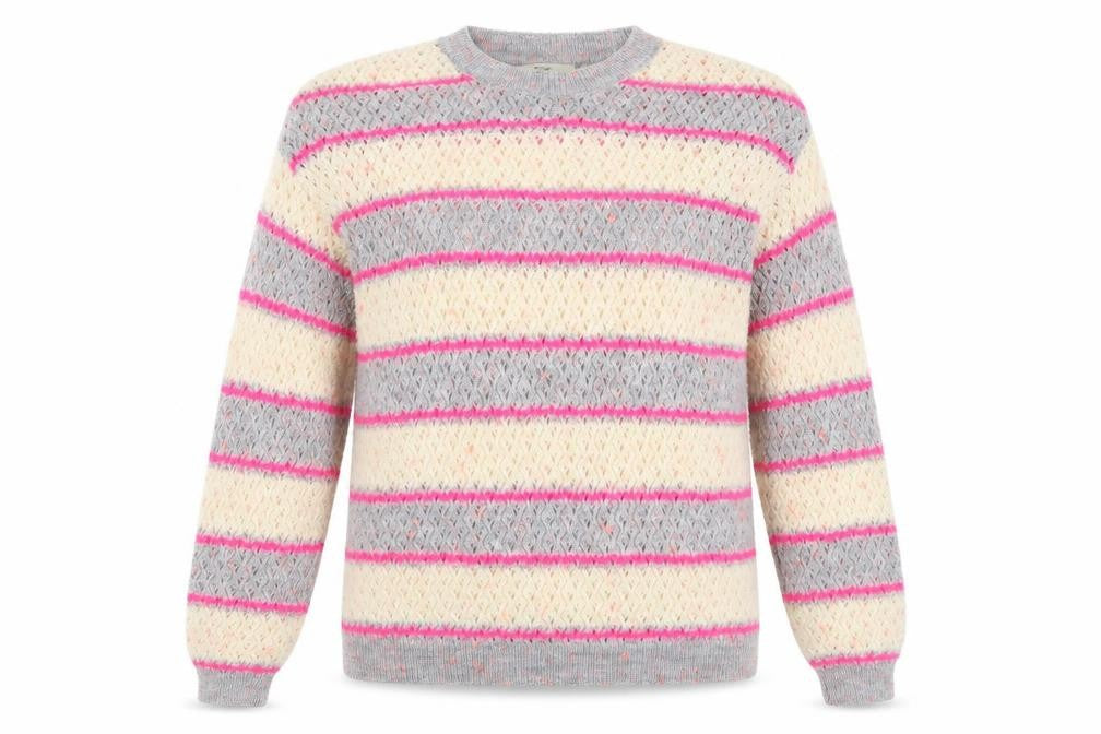 George Womens Multicoloured Striped  Pullover Jumper Size 12  - Hi Vis Effect