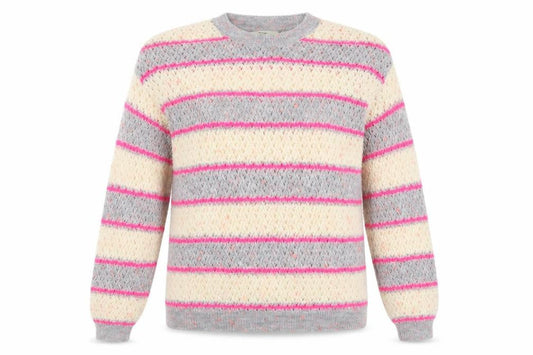 George Womens Multicoloured Striped  Pullover Jumper Size 12  - Hi Vis Effect