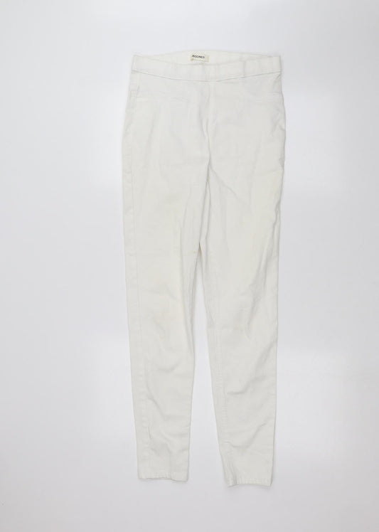 Marks and Spencer Womens White   Skinny Jeans Size 10 L28 in