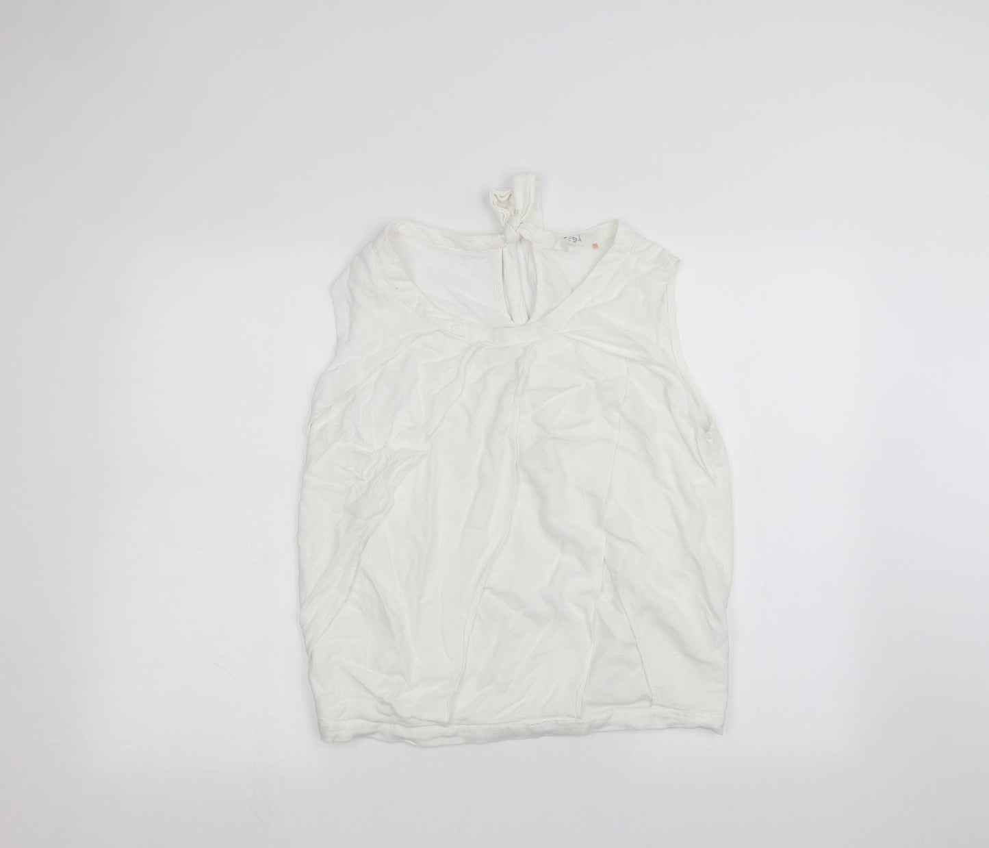 Preworn Womens White   Basic Blouse Size L