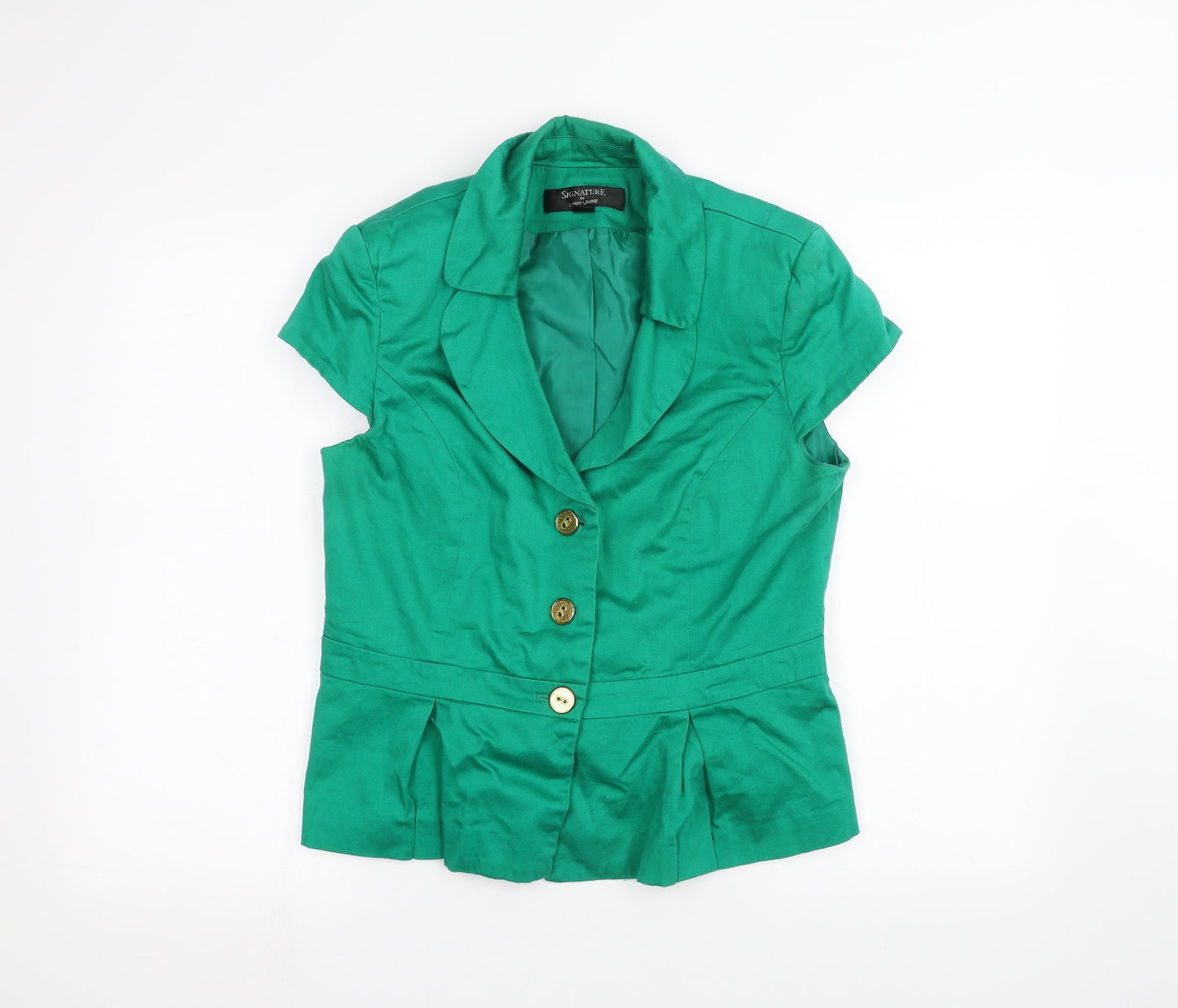 Signature Womens Green   Jacket  Size 12