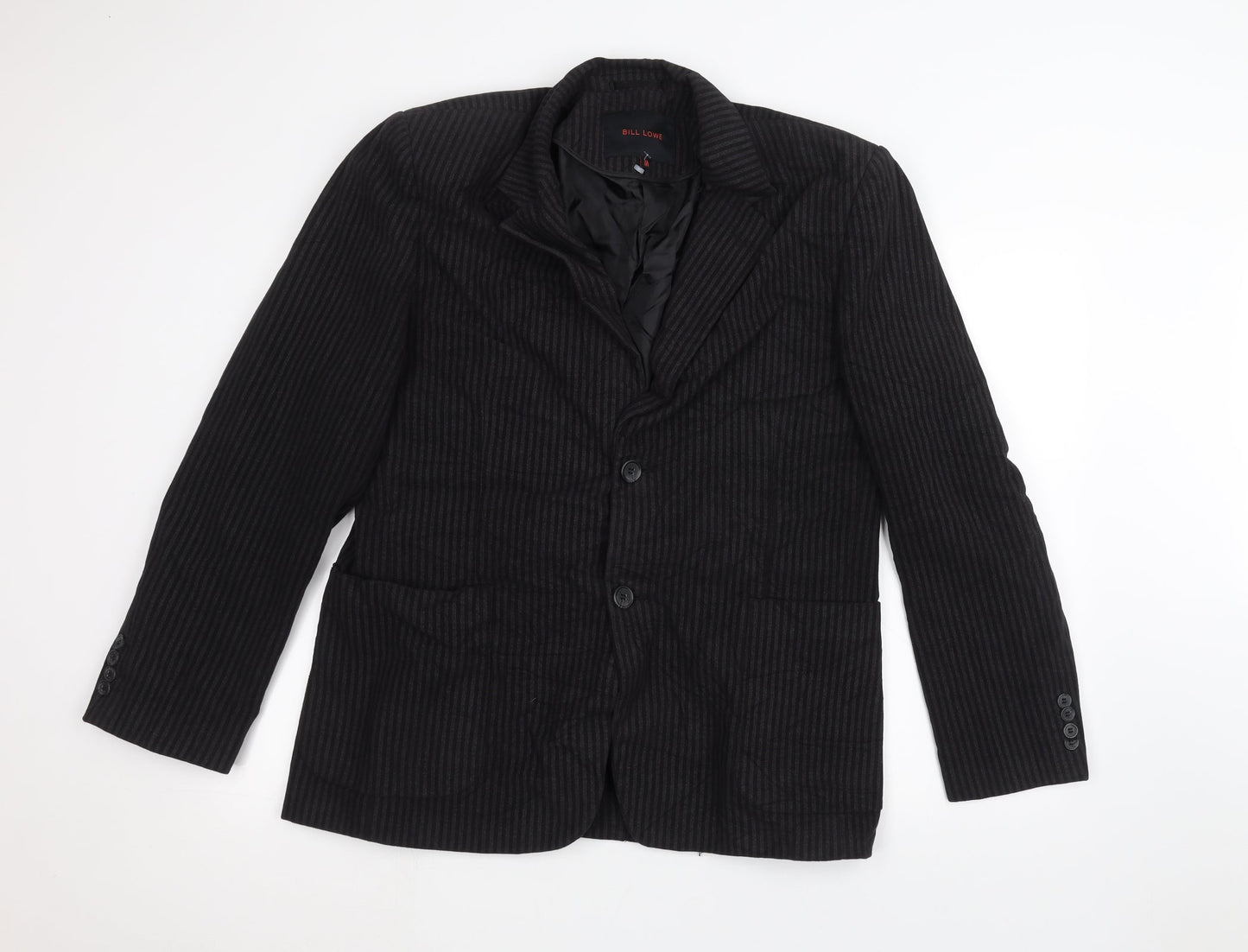 Bill Lowe Womens Black Striped  Jacket  Size M