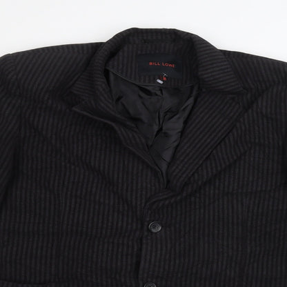 Bill Lowe Womens Black Striped  Jacket  Size M