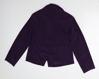 Preloved Dressbarn Womens Purple   Basic Button-Up Size M - Back