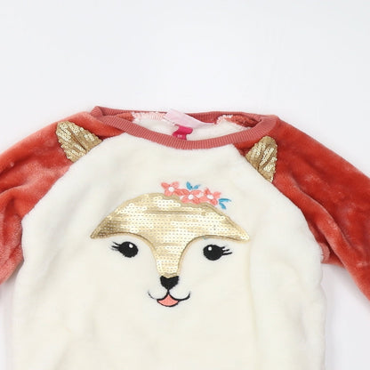 Preloved Penelope Mack Girls Multicoloured  Fleece Pullover Jumper Size 6 Years - Detail
