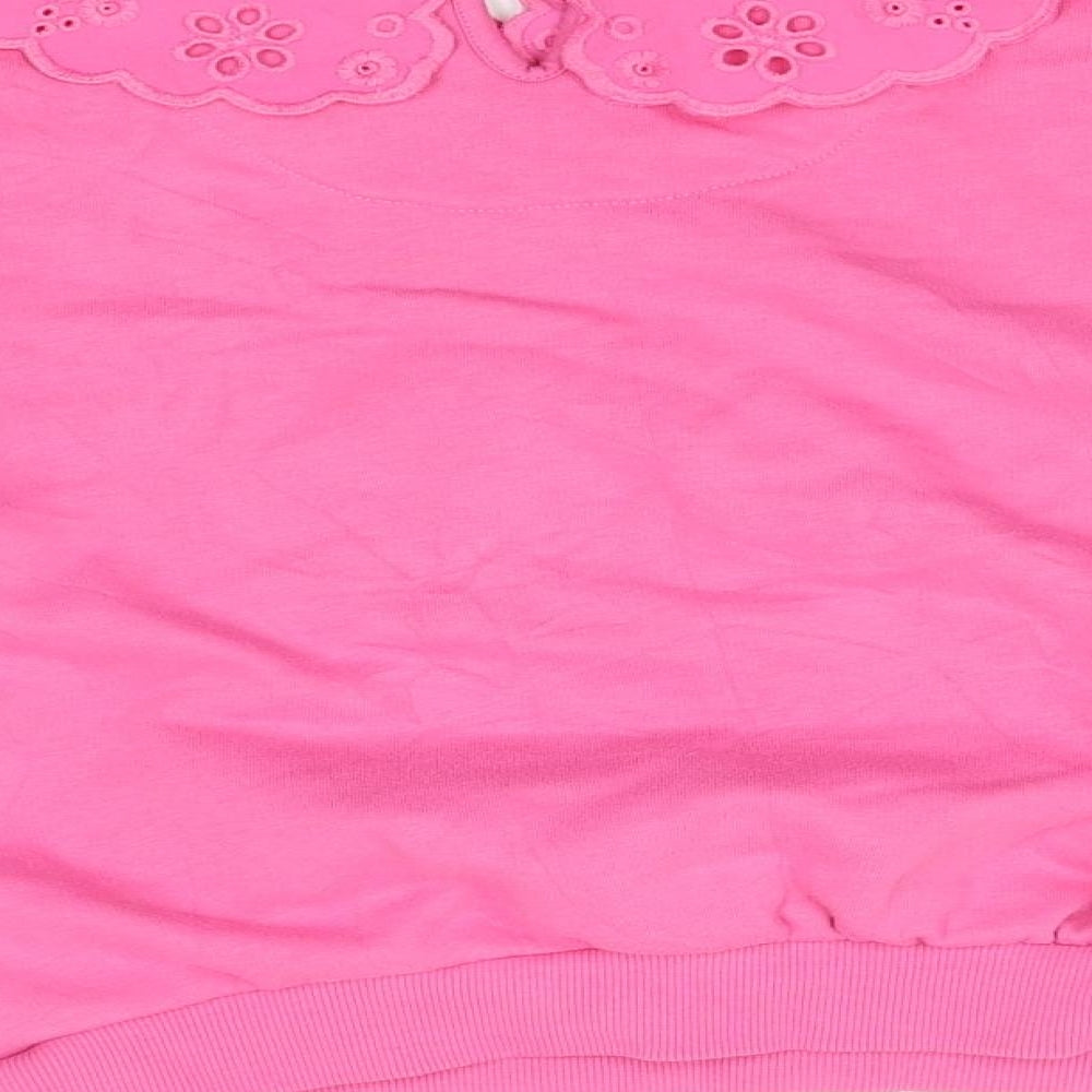 F&F Girls Pink   Pullover Jumper Size 9-10 Years