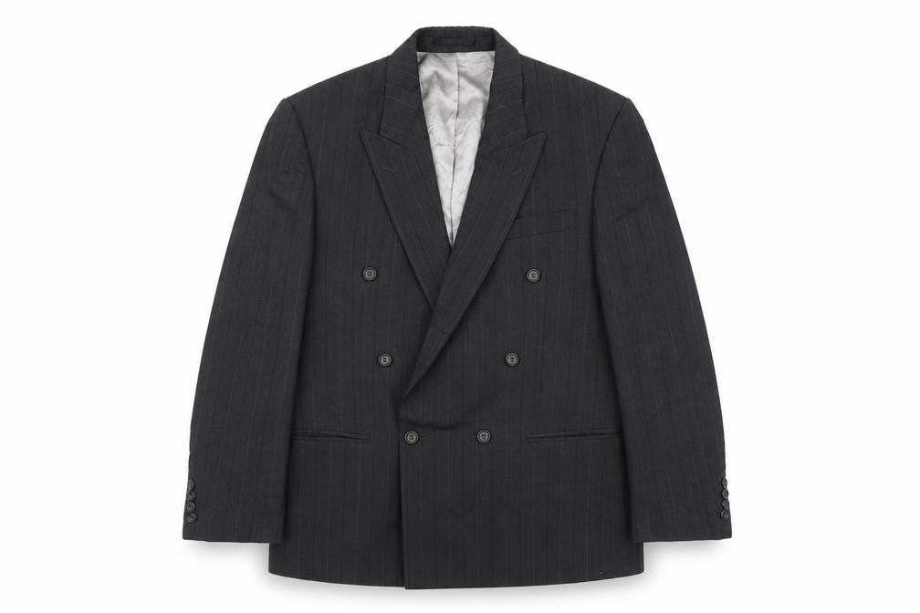 trevira Mens Grey Striped  Jacket Blazer