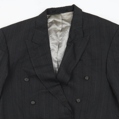 trevira Mens Grey Striped  Jacket Blazer