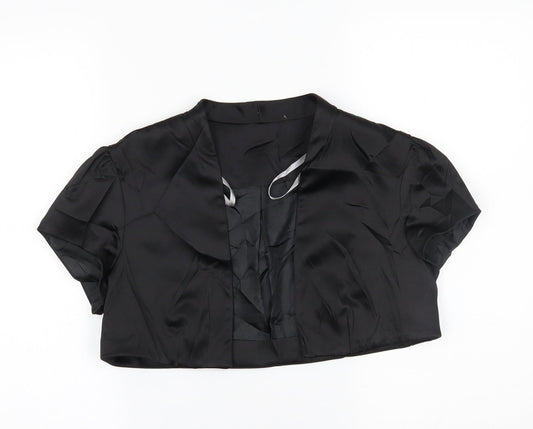 debenahms Womens Black   Cardigan Jumper Size 14  - cropped