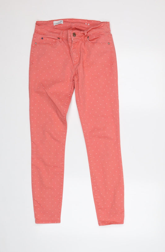 Gap Womens Pink Polka Dot  Skinny Jeans Size 8 L28 in