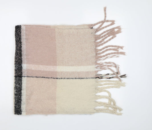 Prteworn Womens Beige Check   Shawl/Wrap