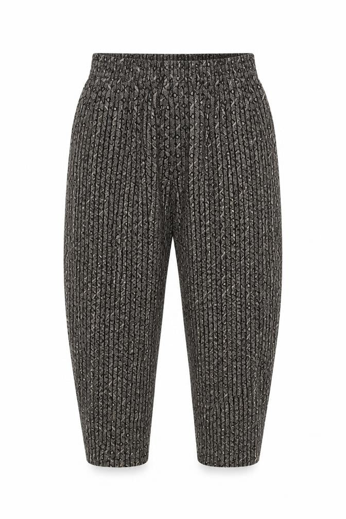 Preworn Womens Brown Geometric  Cropped Trousers Size S L22 in