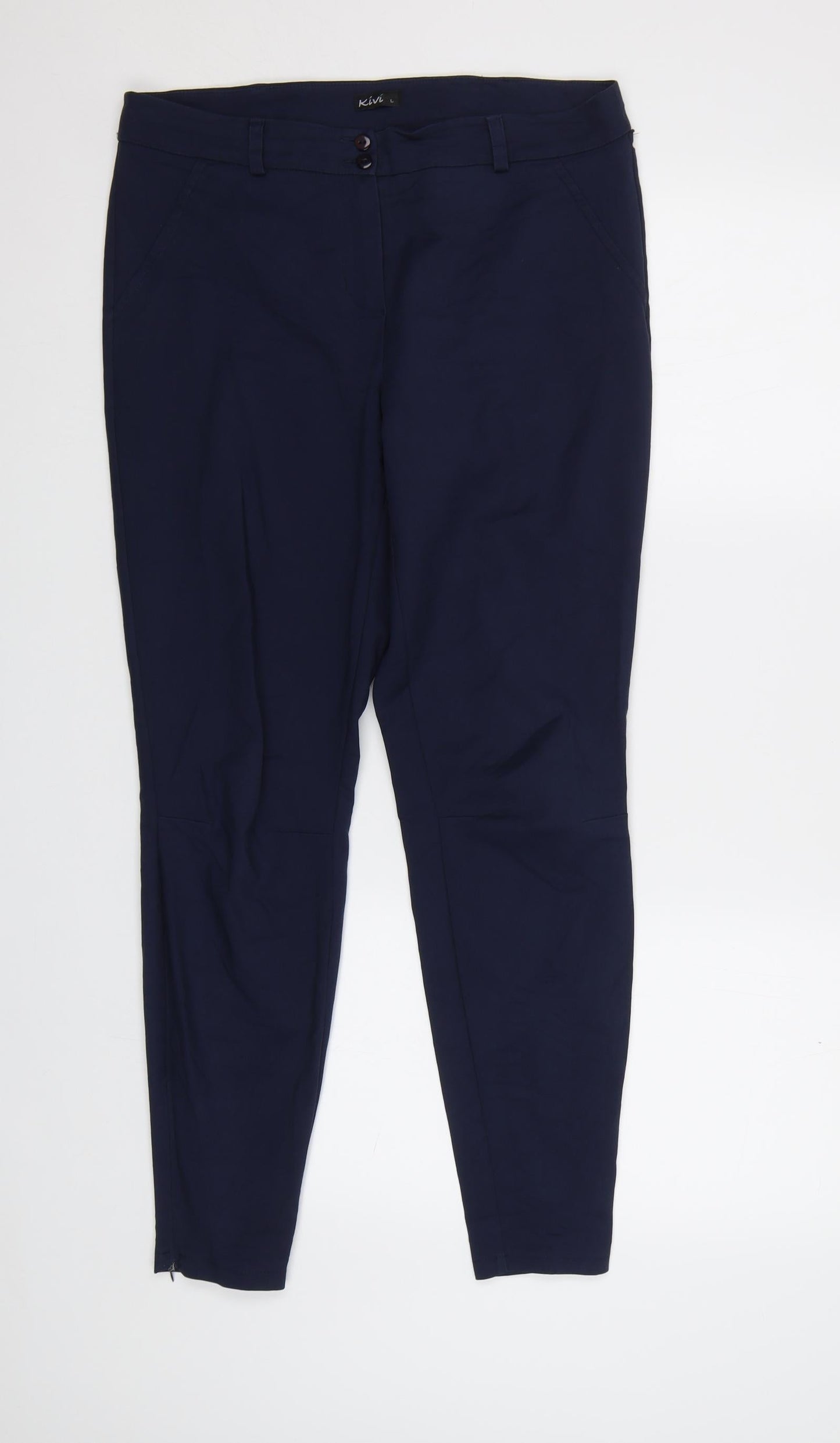 Kivi Womens Blue   Trousers  Size L L28 in