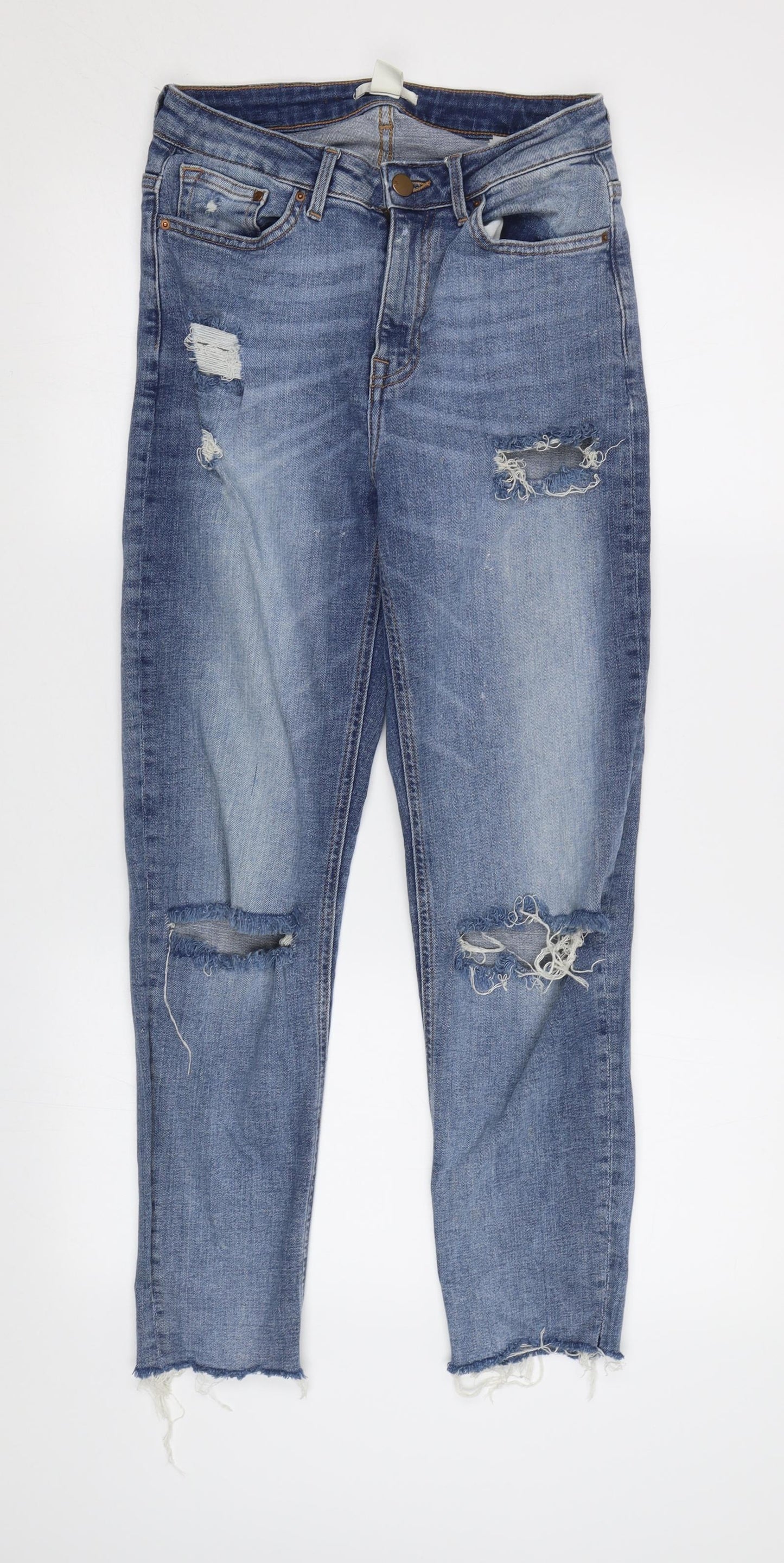H&M Womens Blue   Skinny Jeans Size 6 L27 in